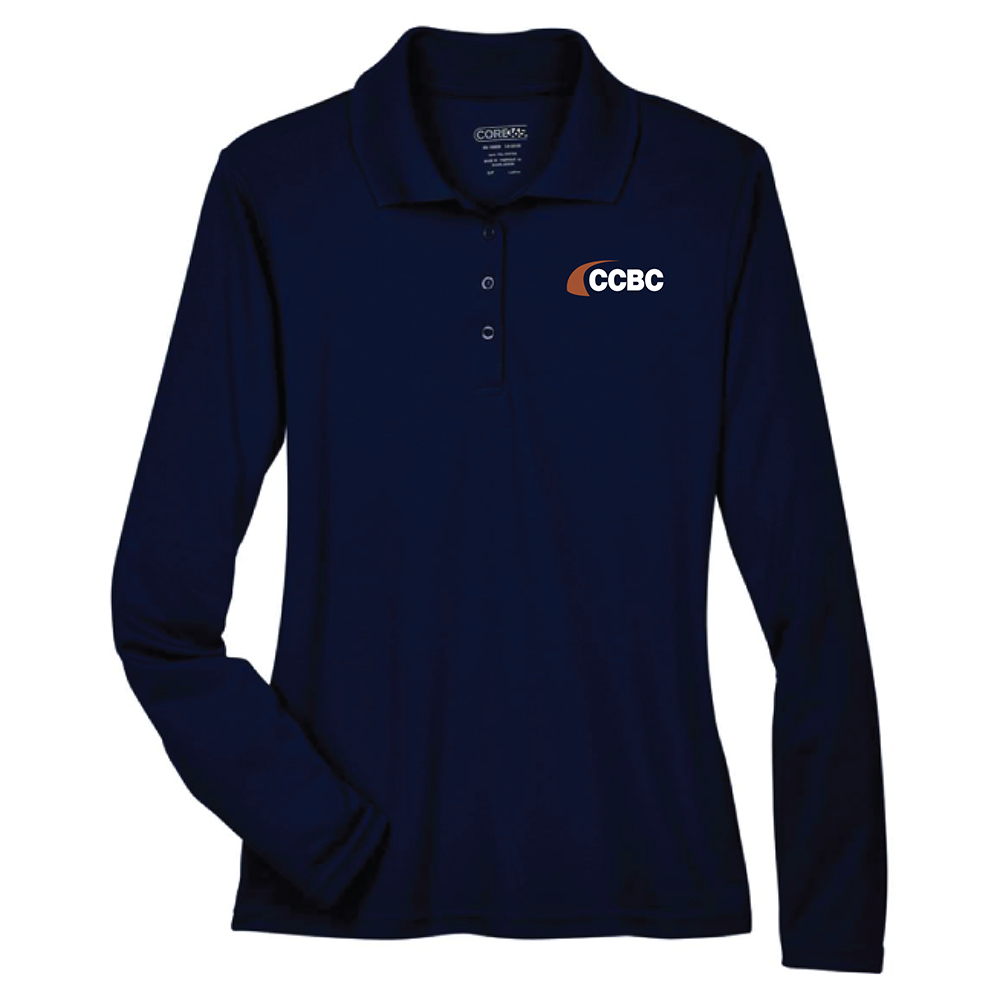 CORE365 Ladies' Pinnacle Performance Long-Sleeve Pique Polo