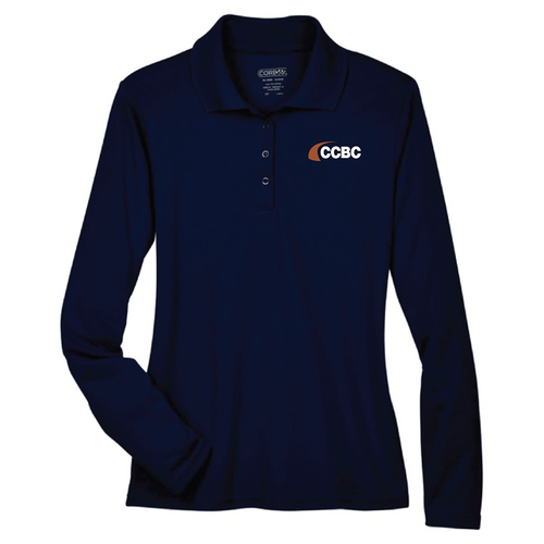 CORE365 Ladies' Pinnacle Performance Long-Sleeve Pique Polo