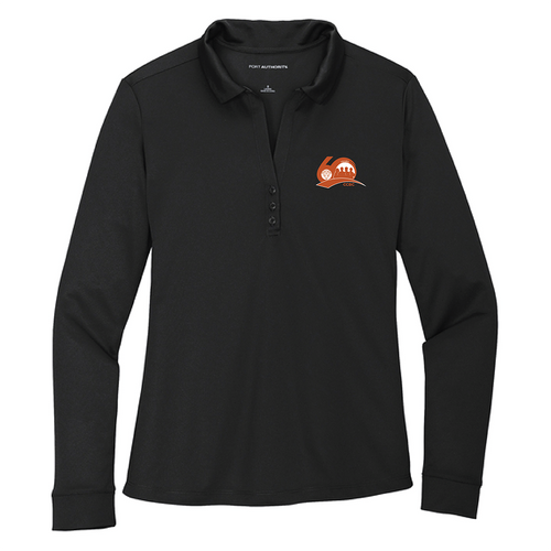 Port Authority ® Women's Silk Touch ™  Performance Long Sleeve Polo